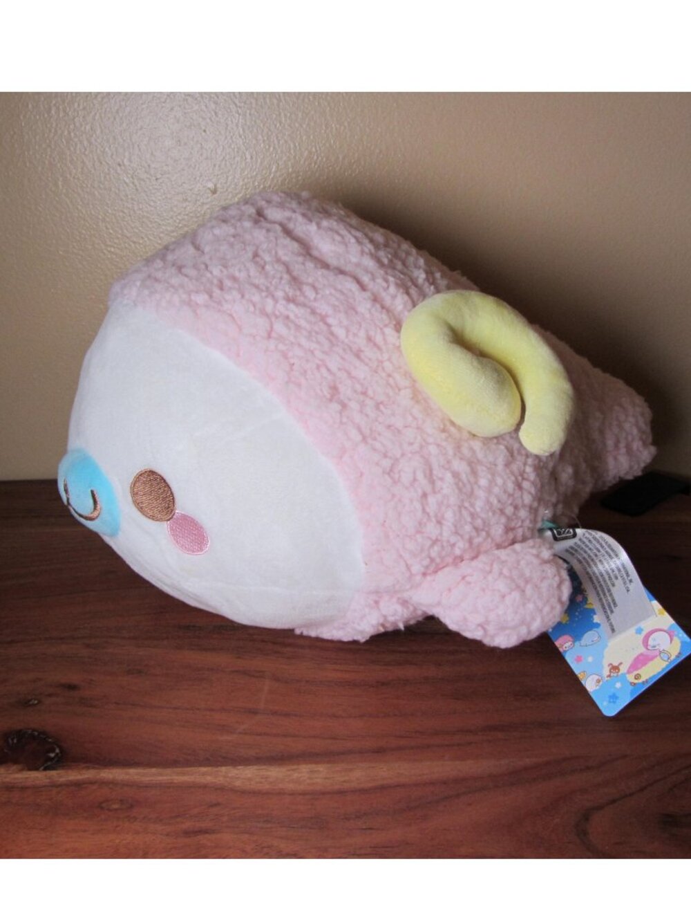 plush san-x 2024 mamegoma GS3425 MG siro-goma pink ram 14" NWT (W6574)